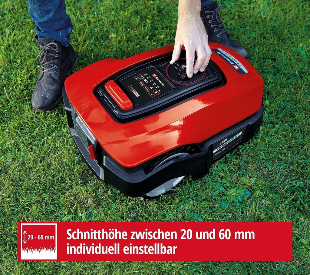 Einhell FREELEXO 600 BT Robotic Lawnmower for up to 600 m², Multi-Zone Mower, Bluetooth App, Includes 2.5 Ah PXC Battery, 140 m Wire, 200 Hooks, 3 Blades, 4 Clamps, Installation Kit