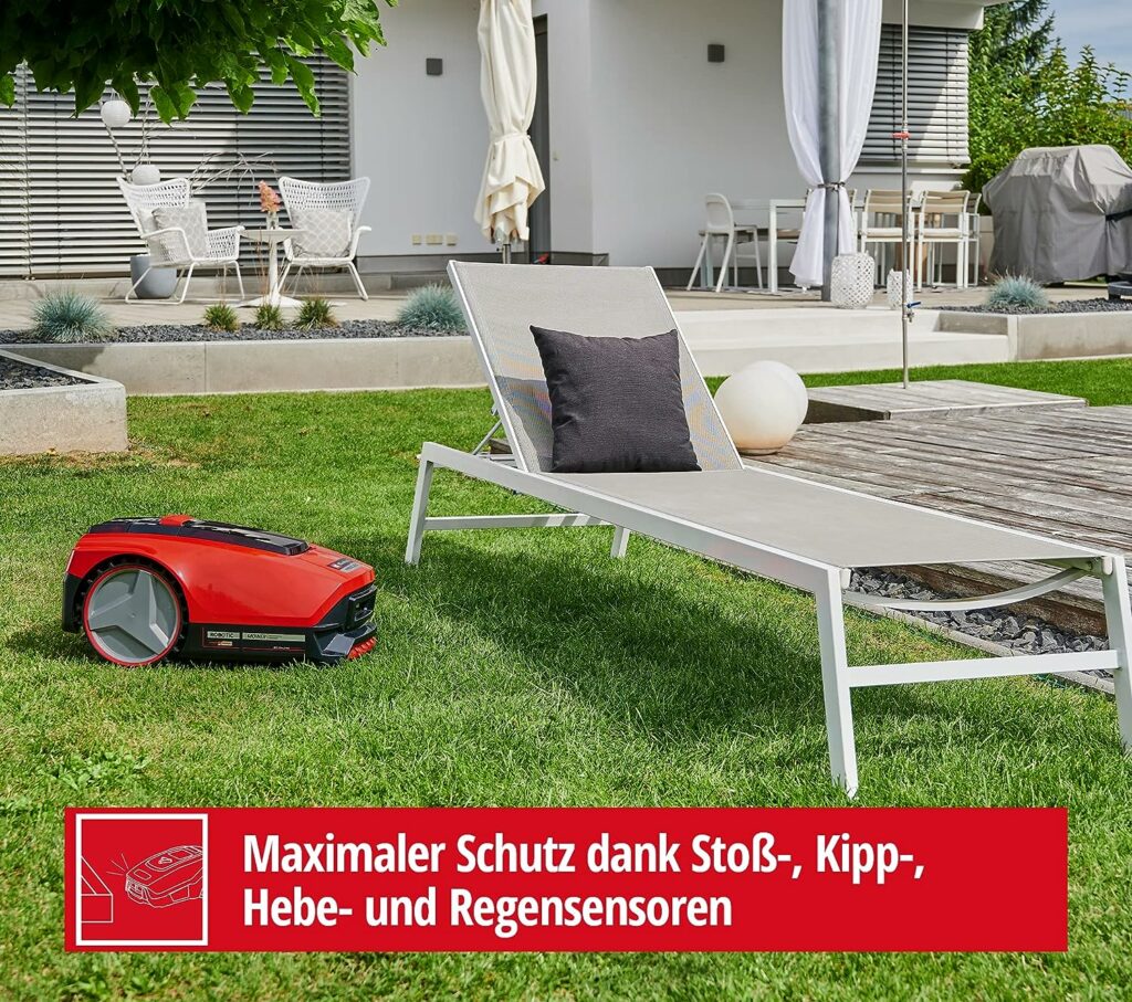 Einhell FREELEXO 750 LCD BT+ Power X-Change Robotic Lawnmower (Lithium-Ion, Multi-Zone Mower, App Control via Bluetooth, Includes Installation Equipment for 750 m² + 3.0 Ah Battery)