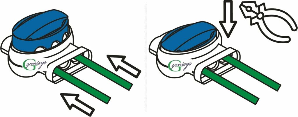 G greengrass tools Cable Connector for Robotic Lawnmower Boundary Wire Repair Waterproof Connection Clamps Replacement for Lawn Robot Compatible with Husqvarna Automower Gardena Worx, Contents: 20 x 314