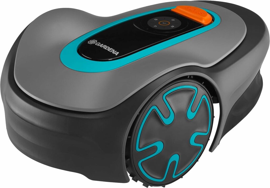 GARDENA SILENO minimo 500 m²: intelligent lawn mower with optimal connectivity, programmable with GARDENA Bluetooth® app, DE version (15202-20)