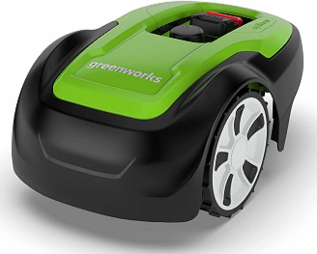 Greenworks Optimow S Lawnmower Robot for Lawns up to 300 m2 with 30% Gradient, Extremely Quiet, Bluetooth App Controlled, Advanced Security Functions, Anti-Theft Protection