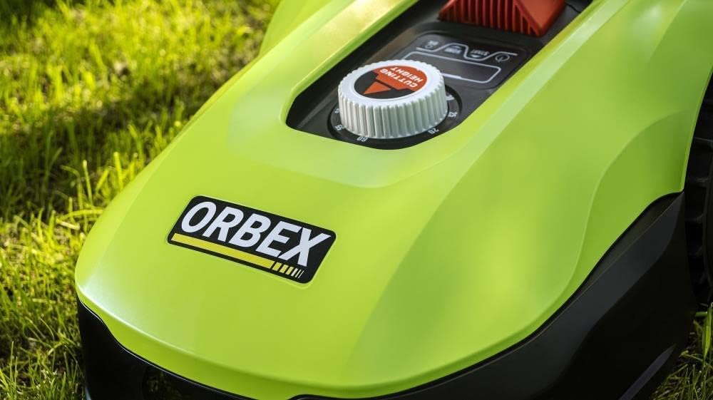Orbex S400G Robotic Lawnmower, Intelligent Self-Propelled Cordless Lawnmower with Rain Sensor, Lifting Sensor  Tilt Sensor, Digital Display, Lawn Area 400 m²