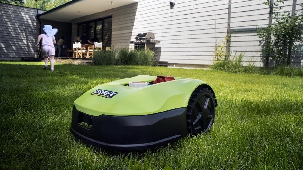 Orbex S400G Robotic Lawnmower, Intelligent Self-Propelled Cordless Lawnmower with Rain Sensor, Lifting Sensor  Tilt Sensor, Digital Display, Lawn Area 400 m²
