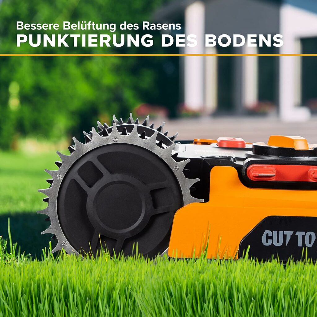 Premium Stainless Steel Spikes Lawn Robot Lawnmower Traction Improvement Worx Landroid S and M Models Deburred 2021 Model More Grip