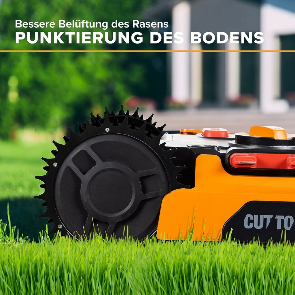 Rasenroboter Mähroboter Spikes Traktionsverbesserung Premium Black Worx Landroid S und M FÜR noch mehr Grip Garten Rasenmäher