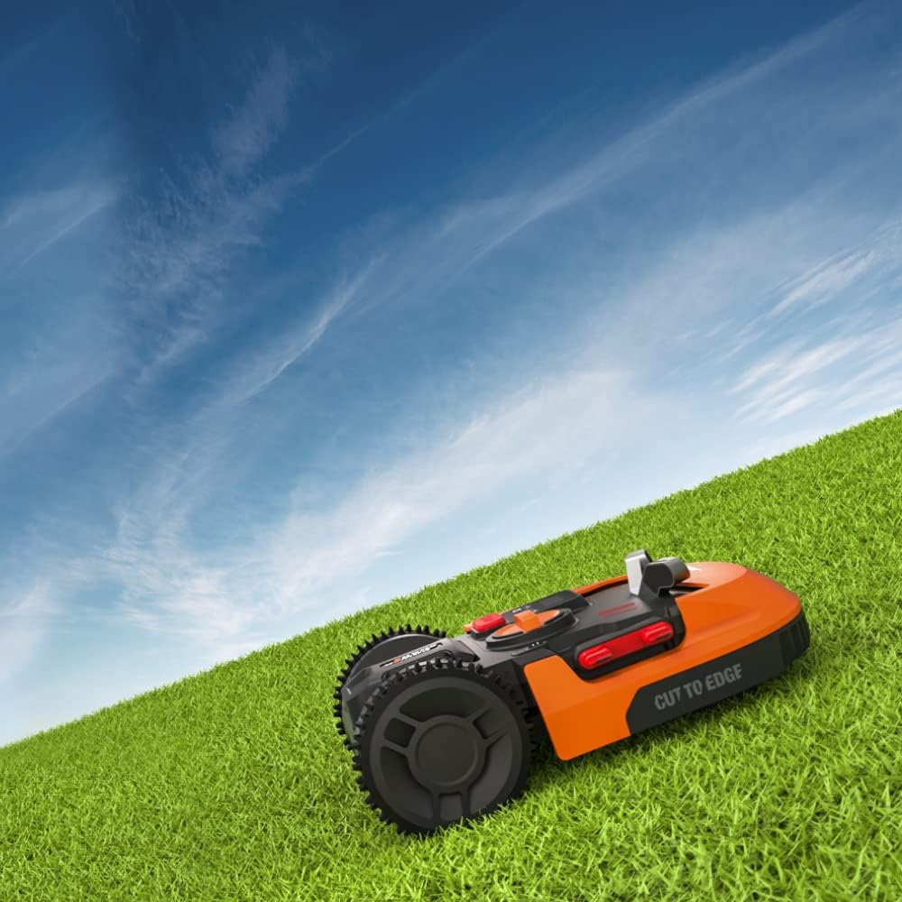 WORX Landroid M WR142E Robotic Lawnmower for Gardens up to 700 m2, Self-Propelled Lawnmower for Neat Lawn Cutting