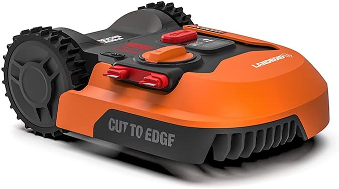 WORX Landroid M WR142E Robotic Lawnmower for Gardens up to 700 m2, Self-Propelled Lawnmower for Neat Lawn Cutting