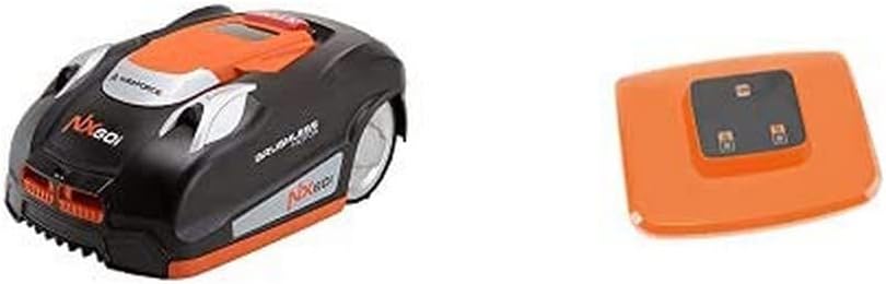 Yard Force Mähroboter NX60i mit WLAN-Repeater - bis zu 600 qm, Selbstfahrender Rasenmäher Roboter mit WLAN-Verbindung, App-Steuerung, iRadar Ultraschallsensor, Kantenschneide-Funktion, LCD-Bedienfeld